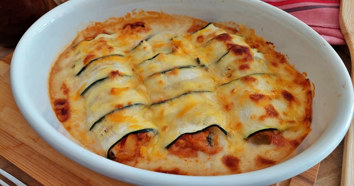 Zucchini Cannelloni mit Thunfisch und Gemüse