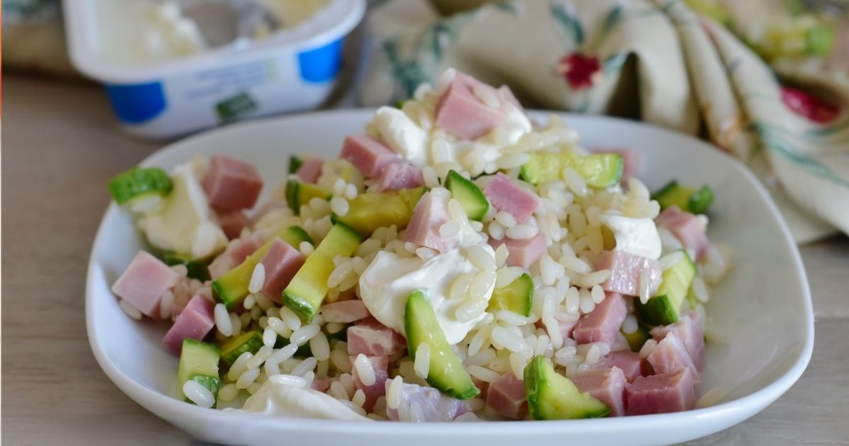 Zucchini-Reis-Salat
