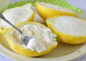 Zitronen-Sahne-Eis