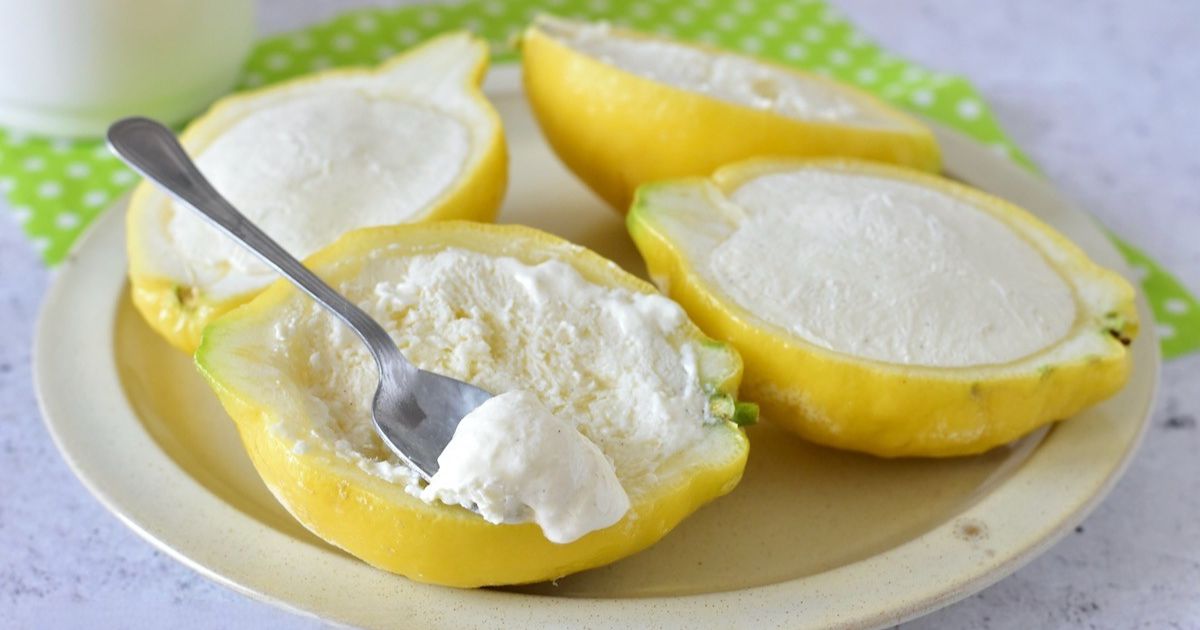 Zitronen-Sahne-Eis