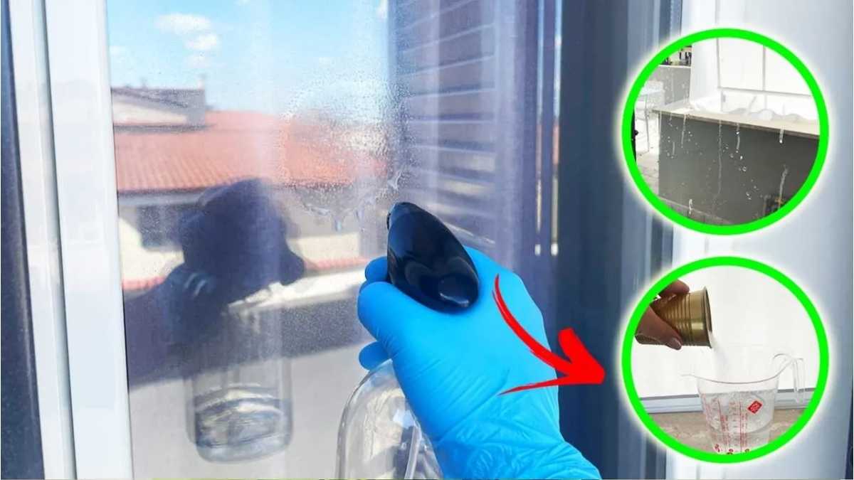Hartnäckige Kalk- und Wasserflecken von Fenstern und anderen Glasflächen entfernen