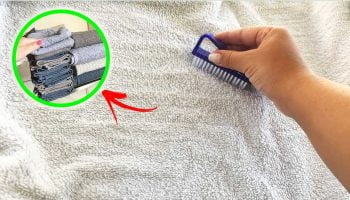Kennen Sie die Zahnbürstenmethode, um alte, harte Handtücher aufzuweichen?