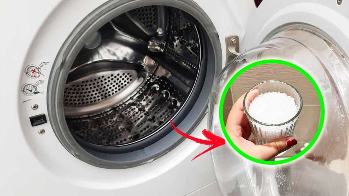 Lösen Sie diese 4+1 Probleme in der Waschmaschine mit einem Glas grobem Salz