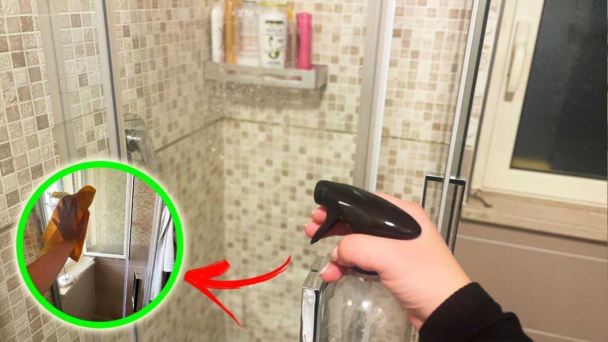 So stellen Sie Tropfschutz her, um Kalk in der Dusche zu vermeiden