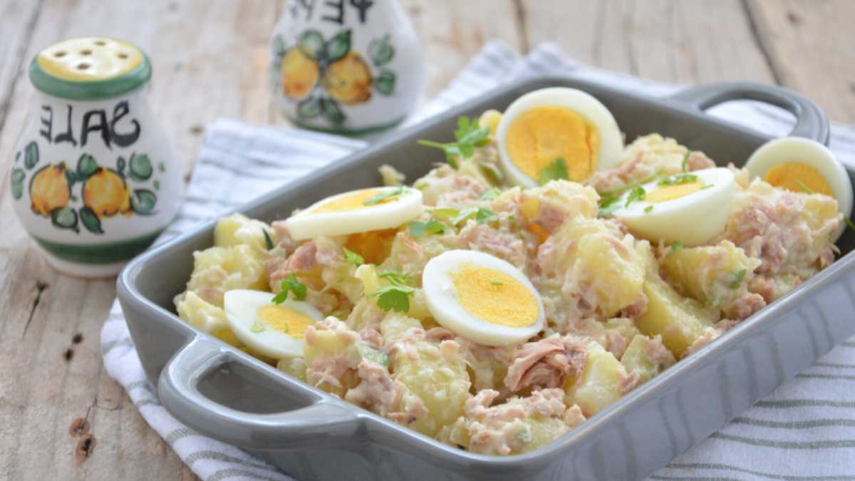 Thunfisch-Kartoffel-Salat mit Ei