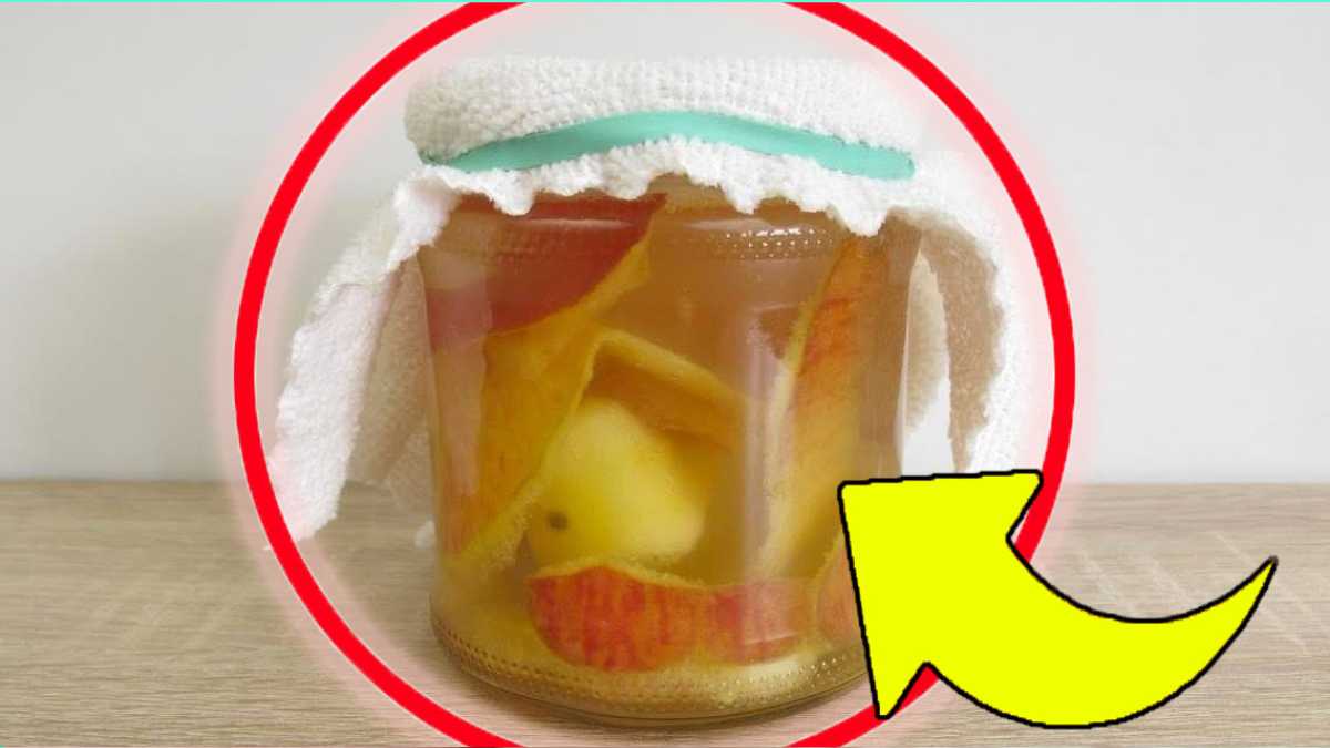 Transformiere übrig gebliebene Apfelschalen zu reinem Apfelessig mit diesem einfachen DIY-Rezept